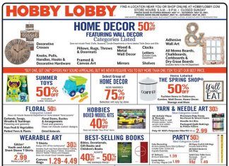 Hobby Lobby Weekly Ad May 16 – May 22, 2021