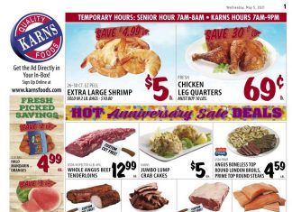 Karns Quality Foods Weekly Ad May 04 – May 10, 2021