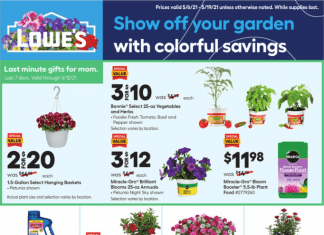 Lowe’s Weekly Ad May 06 – May 19, 2021
