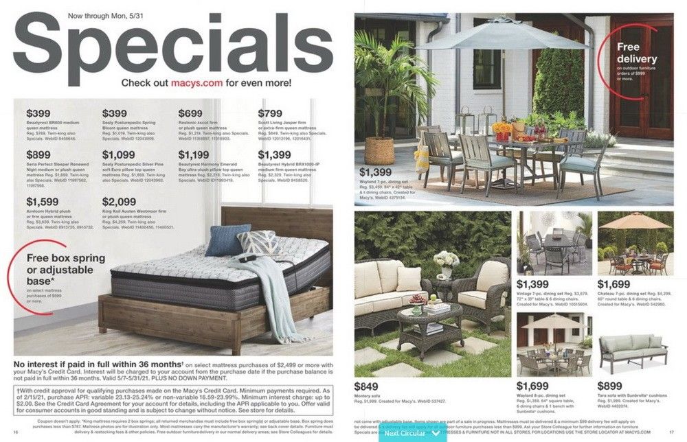 Macy's Memorial Day Sale Book May 26 May 31, 2021