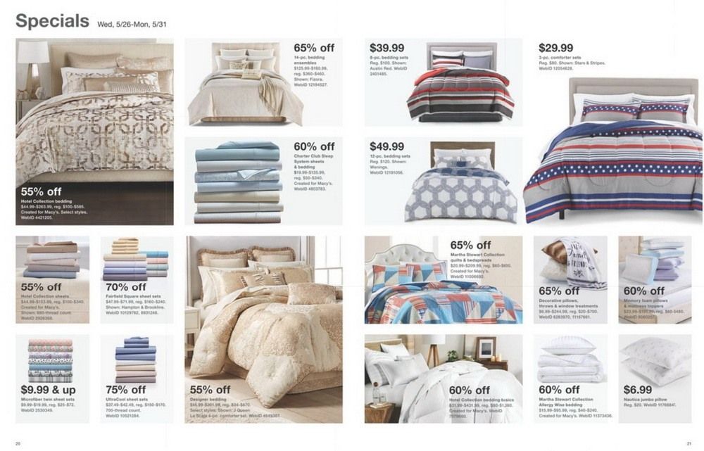 Macy's Memorial Day Sale Book May 26 May 31, 2021