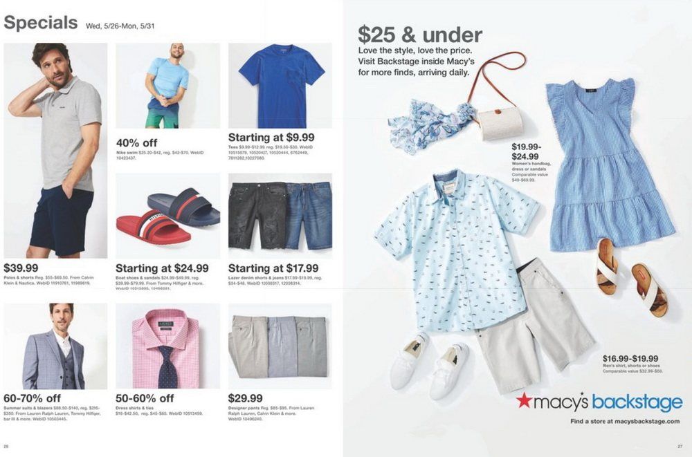 Macy's Memorial Day Sale Book May 26 May 31, 2021