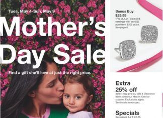 Macy’s Mother’s Day Ad May 04 – May 09, 2021