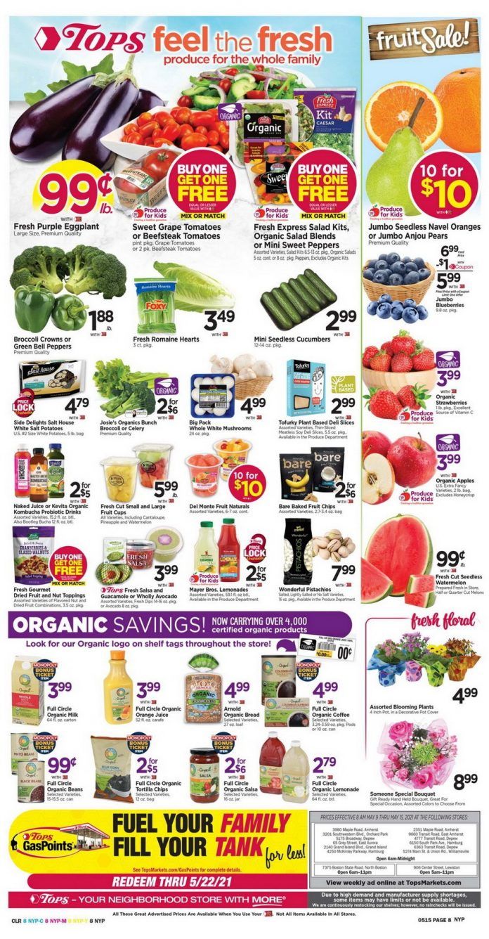 Tops Weekly Ad May 09 May 15, 2021