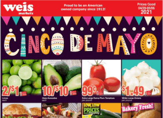 Weis Markets Weekly Ad Apr 29 – May 06, 2021