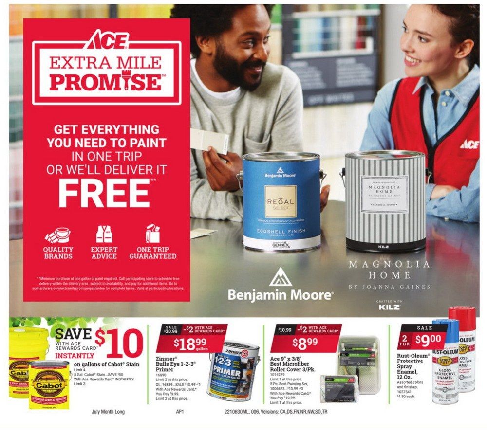 ACE Hardware Monthly Ad June 30 July 31, 2021