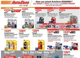 AutoZone Monthly Circular Jun 01 – Jun 28, 2021