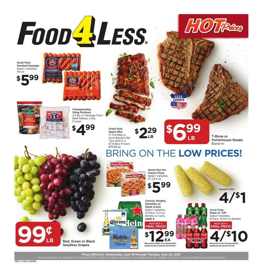 Food 4 Less Weekly Ad Jun 16 Jun 22, 2021
