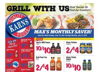 Karns Quality Foods Monthly Ad June 15 – July 12, 2021