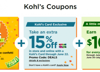 Kohl’s Coupons Sale Until Jul 04, 2021