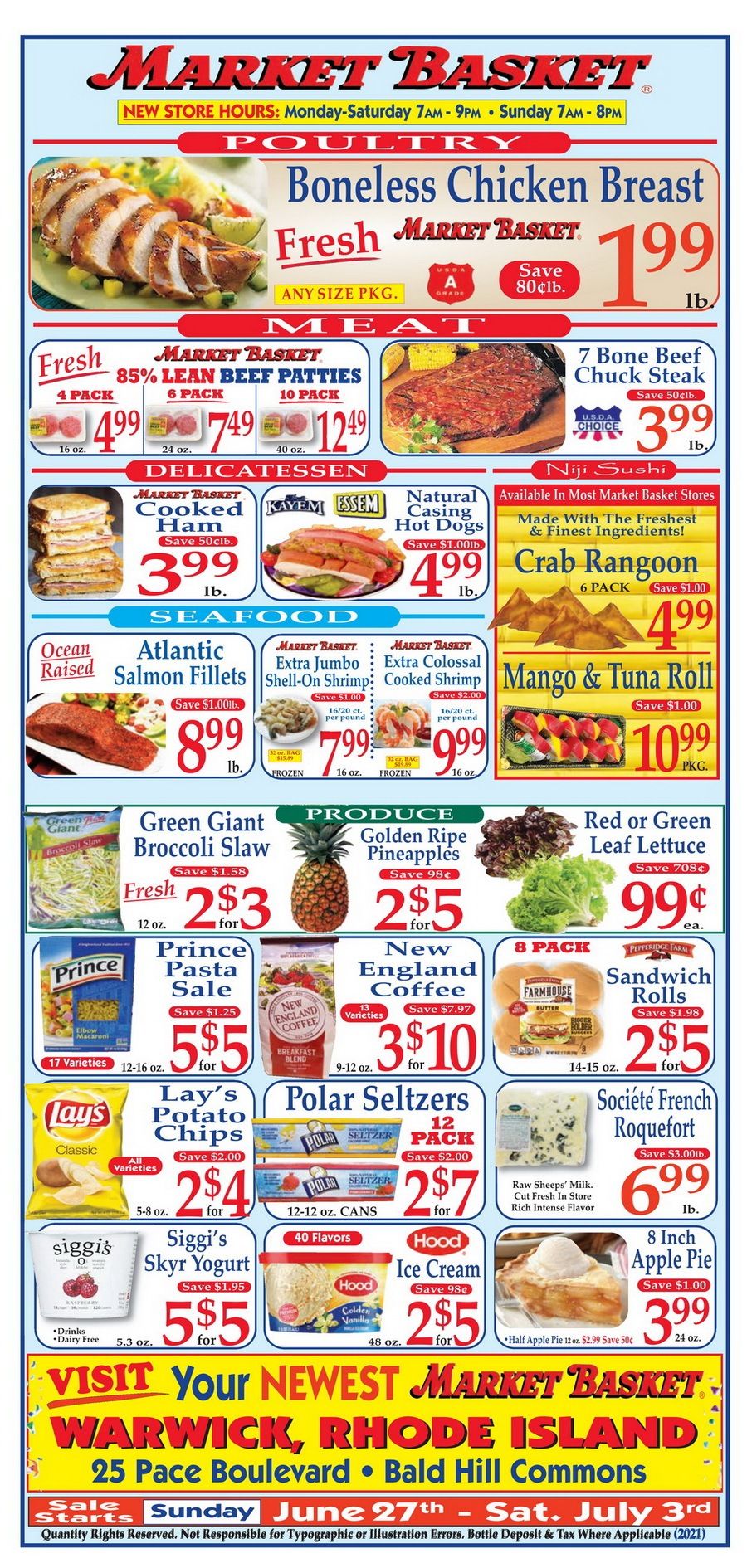 Market Basket Weekly Flyer June 27 July 03, 2021