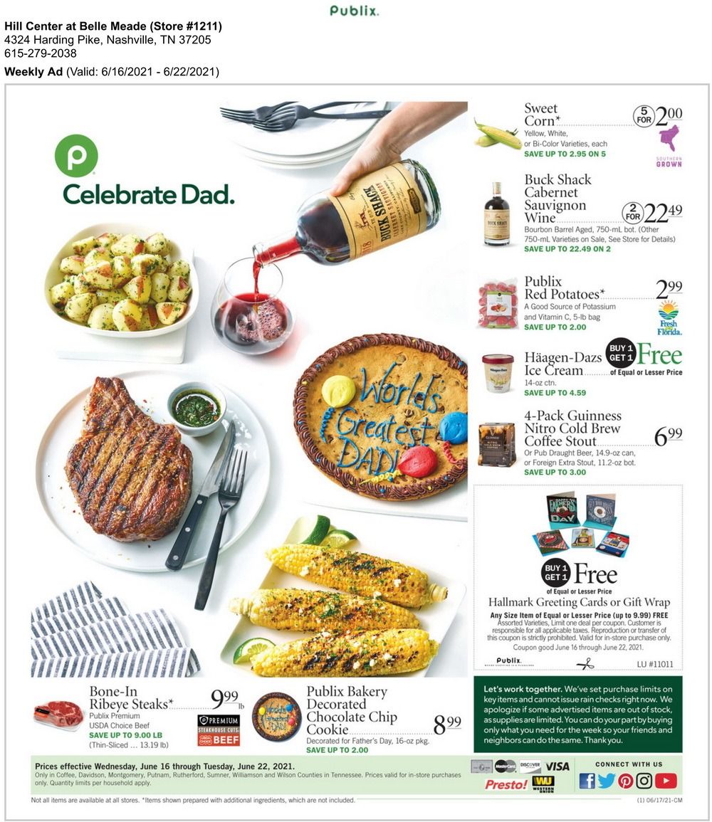 Publix Weekly Ad Jun 16 Jun 22, 2021