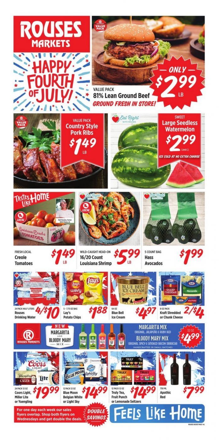 Rouses Weekly Ad June 30 July 07, 2021