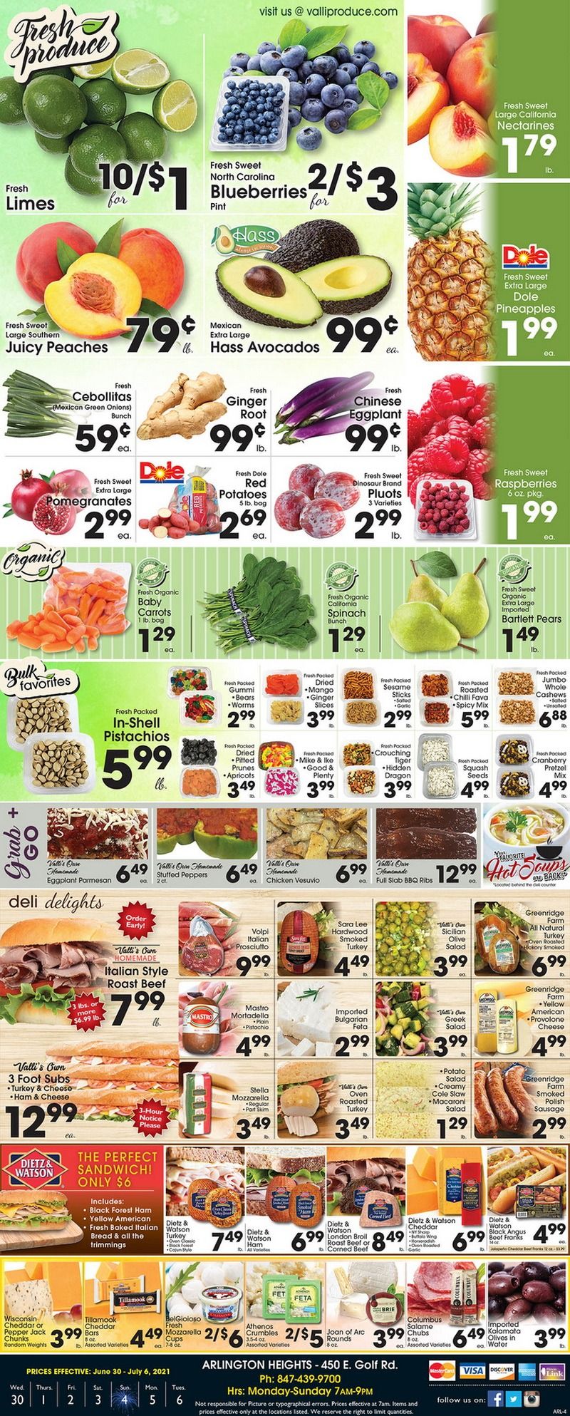 Valli Produce Weekly Ad June 30 – July 06, 2021
