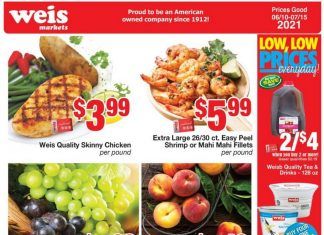 Weis Markets Monthly Ad June 10 – July 15, 2021