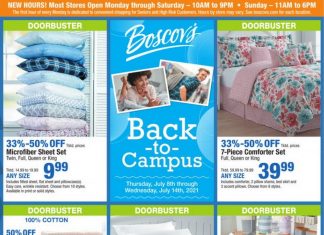 Boscov’s Weekly Ad July 08 – July 14, 2021