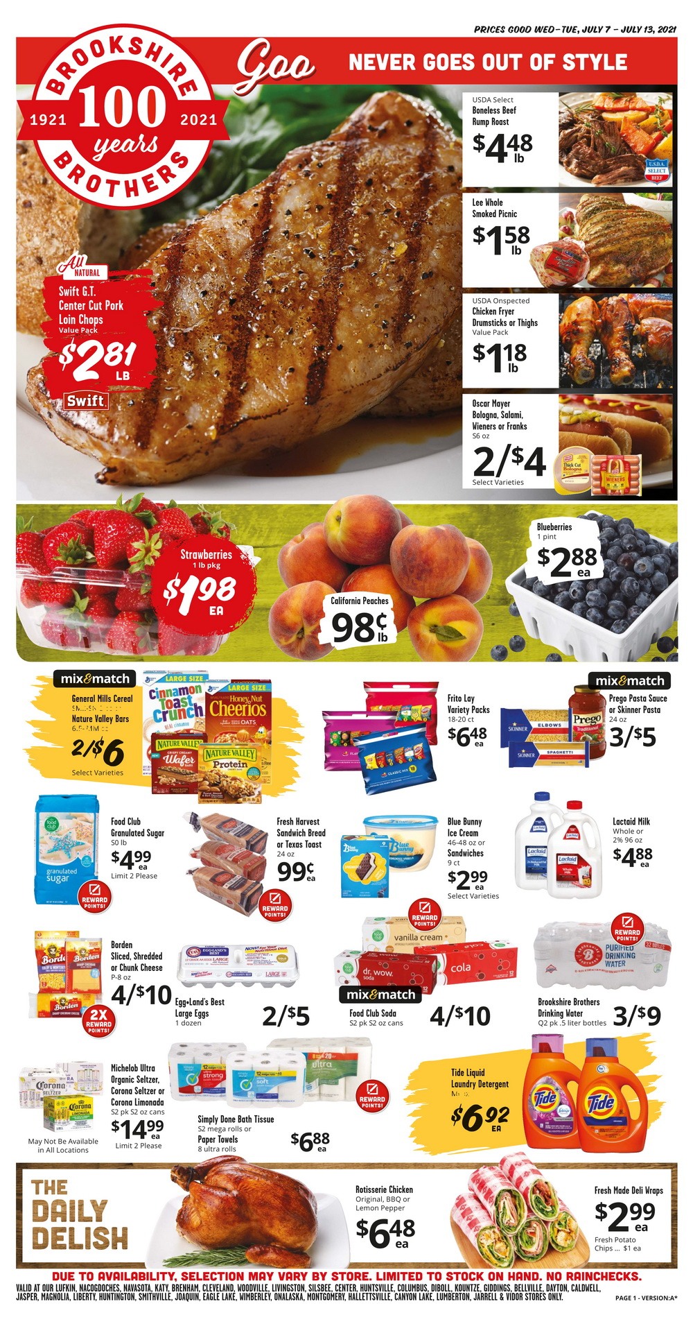 Brookshire Brothers Weekly Ad July 07 July 13, 2021