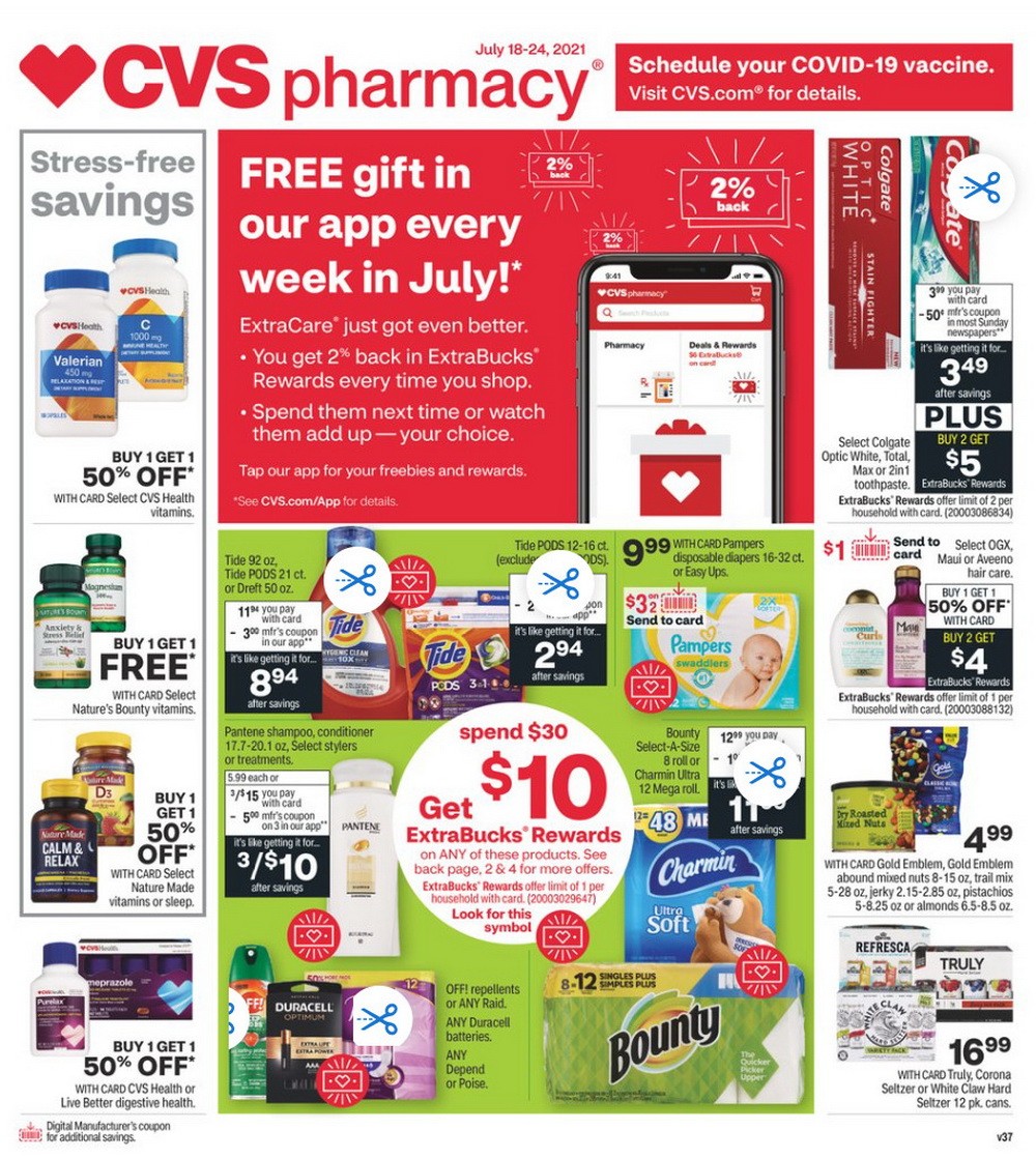 CVS Weekly Ad July 18 July 24, 2021