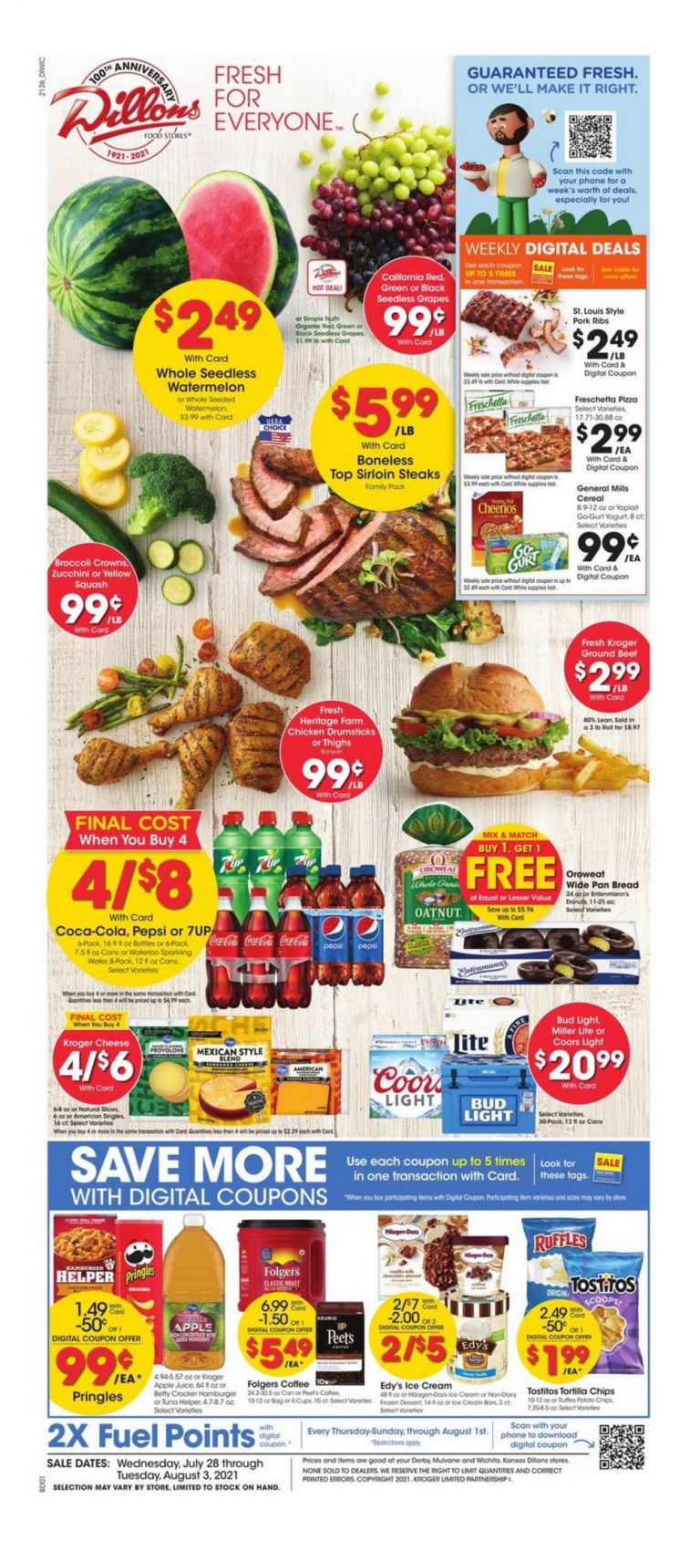 Dillons Weekly Ad Jul 28 Aug 03, 2021
