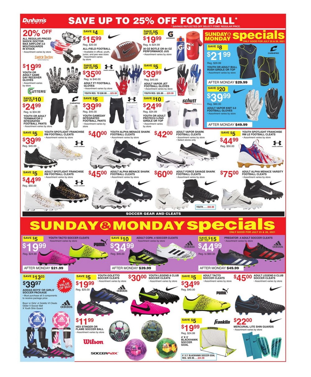Dunham's Sports Weekly Ad July 24 – July 29, 2021