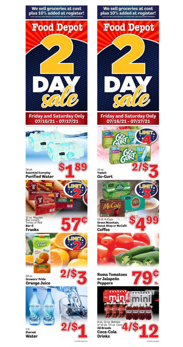 Food Depot Weekly Ad July 12 July 18, 2021
