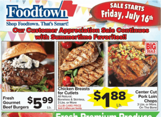 Foodtown Weekly Ad July 16 – July 22, 2021