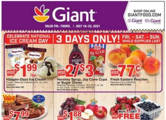 Giant Food Weekly Ad July 16 – July 22, 2021