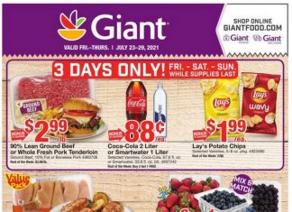 Giant Food Weekly Ad July 23 – July 29, 2021