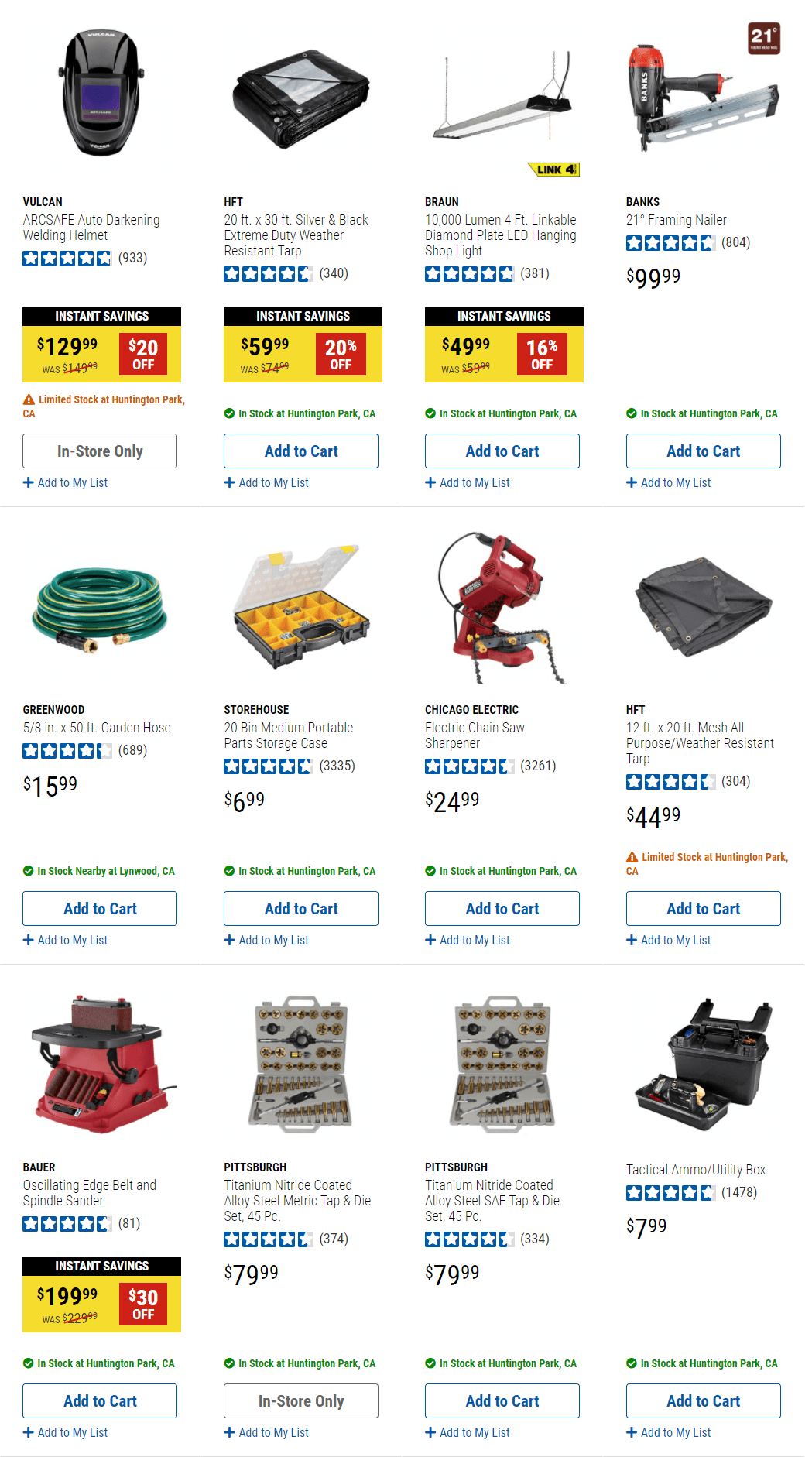 harbor freight monthly savings book
