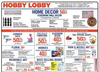 Hobby Lobby Weekly Ad July 11 – July 17, 2021