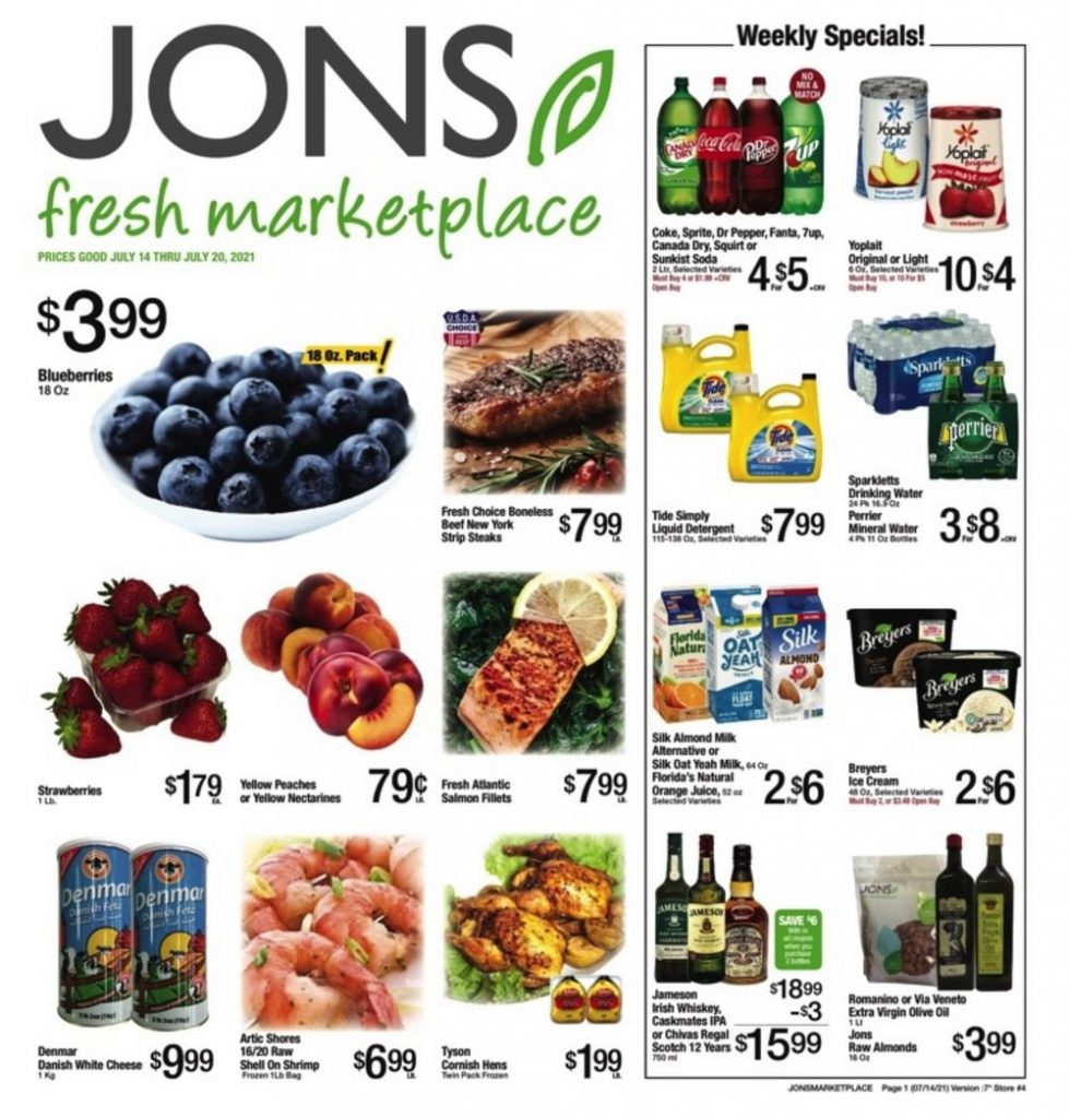 Jons Weekly Ad Jul 14 Jul 20, 2021