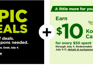 Kohl’s Coupons Sale Jul 05 – Jul 11, 2021