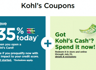 Kohl’s Coupon Sale Until Jul 25, 2021