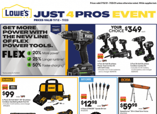 Lowe’s Weekly Ad July 12 – July 23, 2021