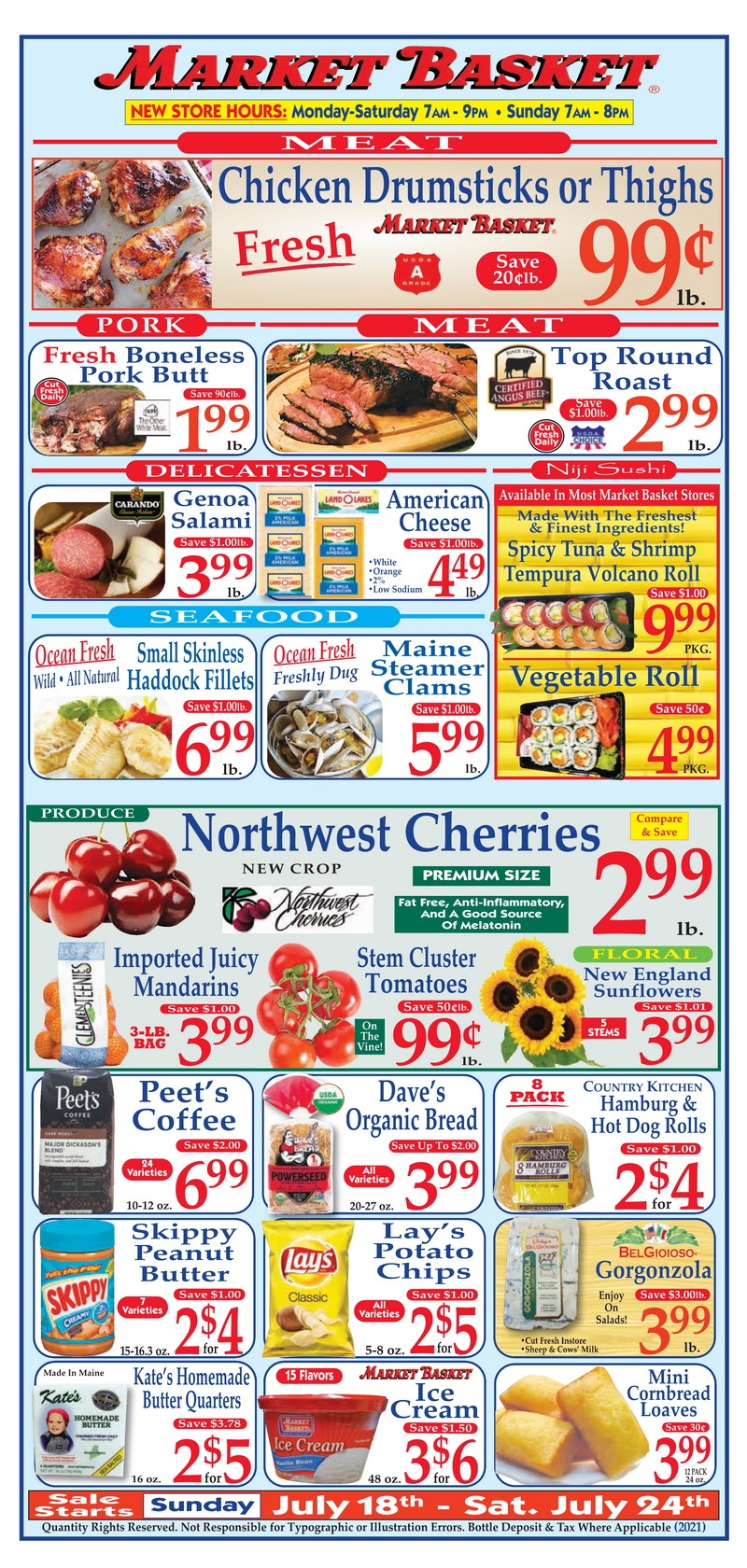 Market Basket Weekly Flyer July 18 July 24, 2021