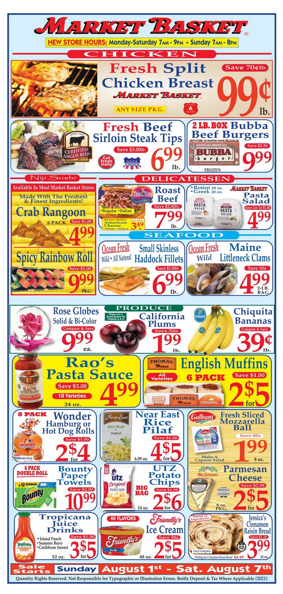 Market Basket Weekly Flyer Aug 01 Aug 07, 2021