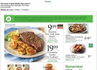 Publix Weekly Ad July 07 – July 13, 2021