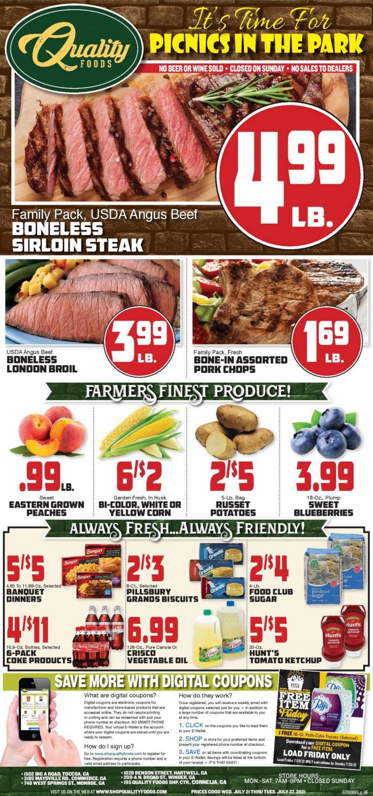 Quality Foods Weekly Ad July 21 July 27, 2021