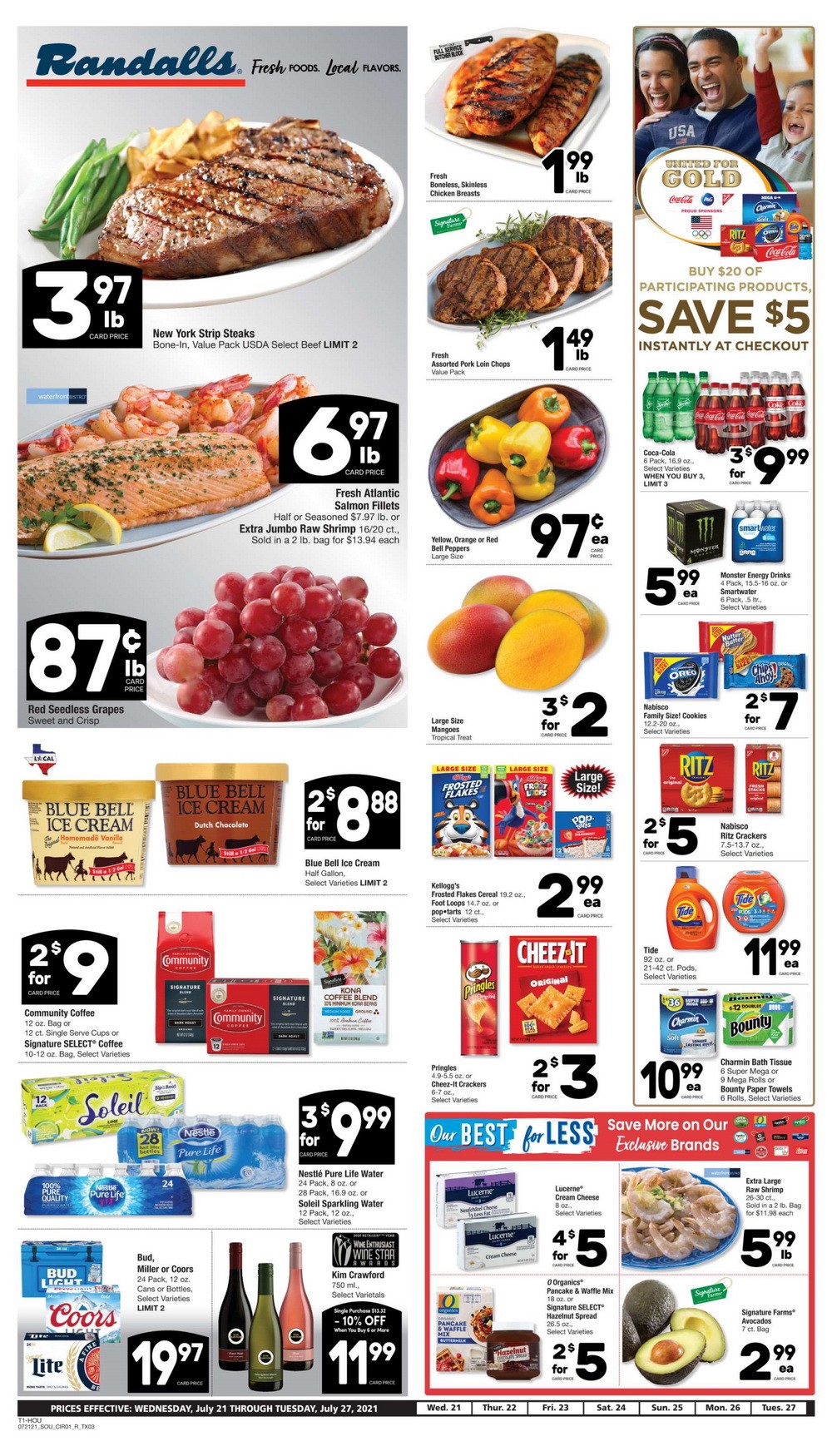 Randalls Weekly Ad July 21 July 27, 2021