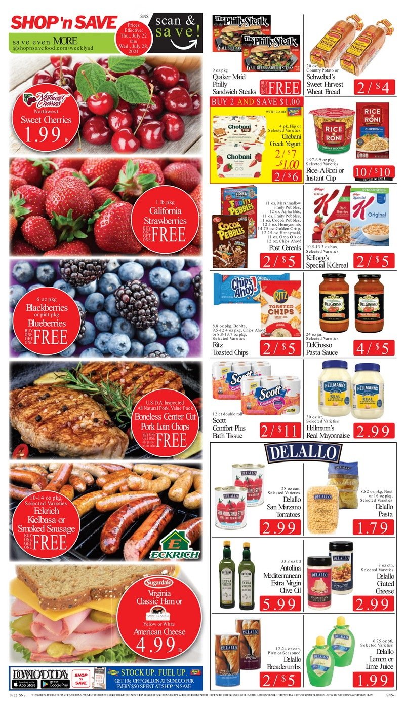 SHOP 'n SAVE Weekly Ad July 22 July 28, 2021