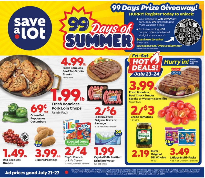 Save a Lot Weekly Ad July 21 July 27, 2021