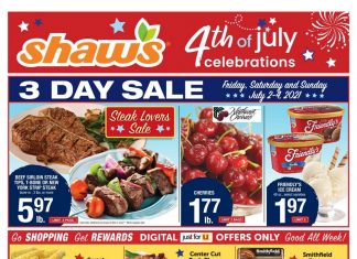 Shaw’s Weekly Ad July 02 – July 08, 2021