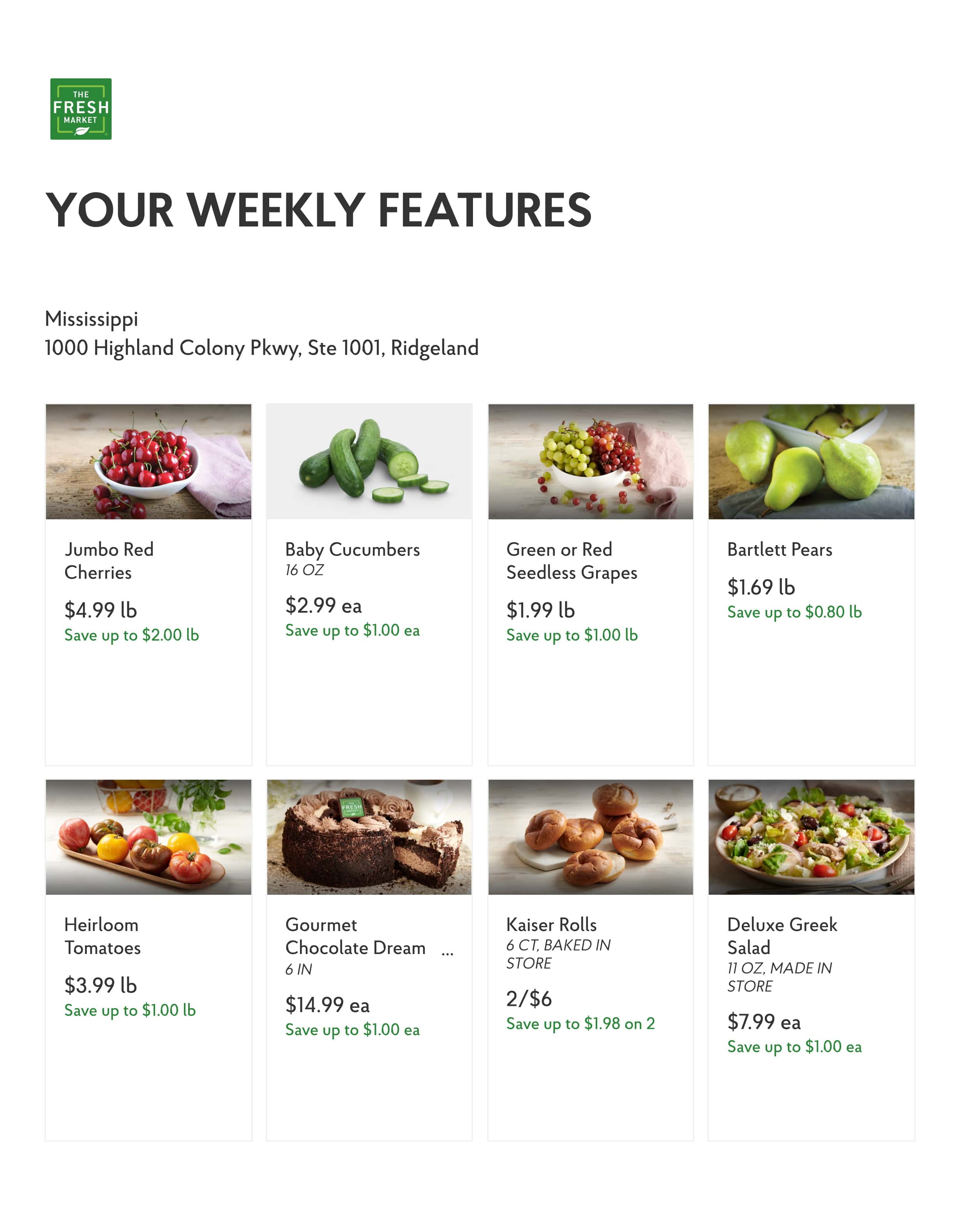 The Fresh Market Weekly Ad Jul 21 Jul 27, 2021