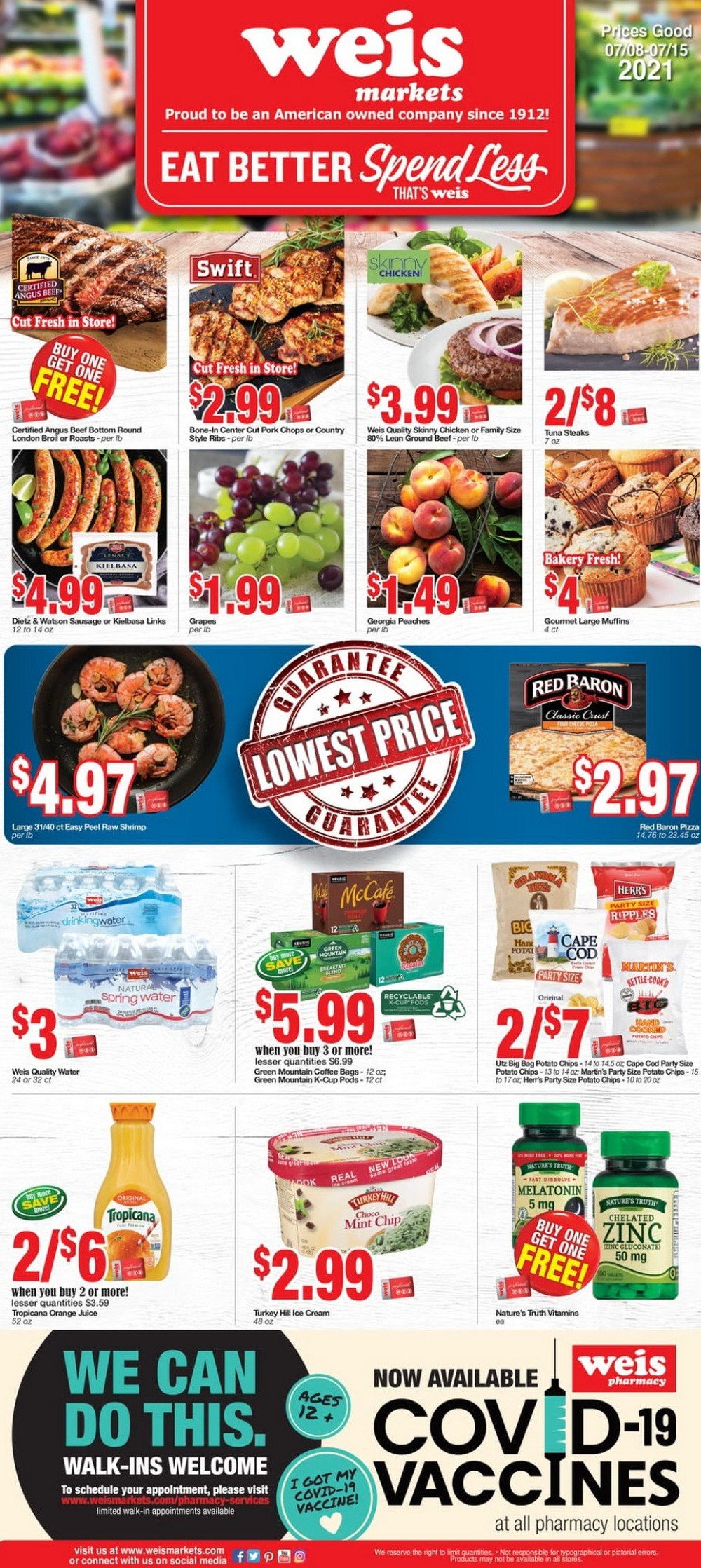 Weis Markets Weekly Ad Jul 08 Jul 15, 2021