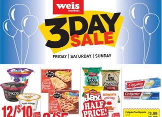 Weis Markets Three Day Ad Jul 16 – Jul 18, 2021