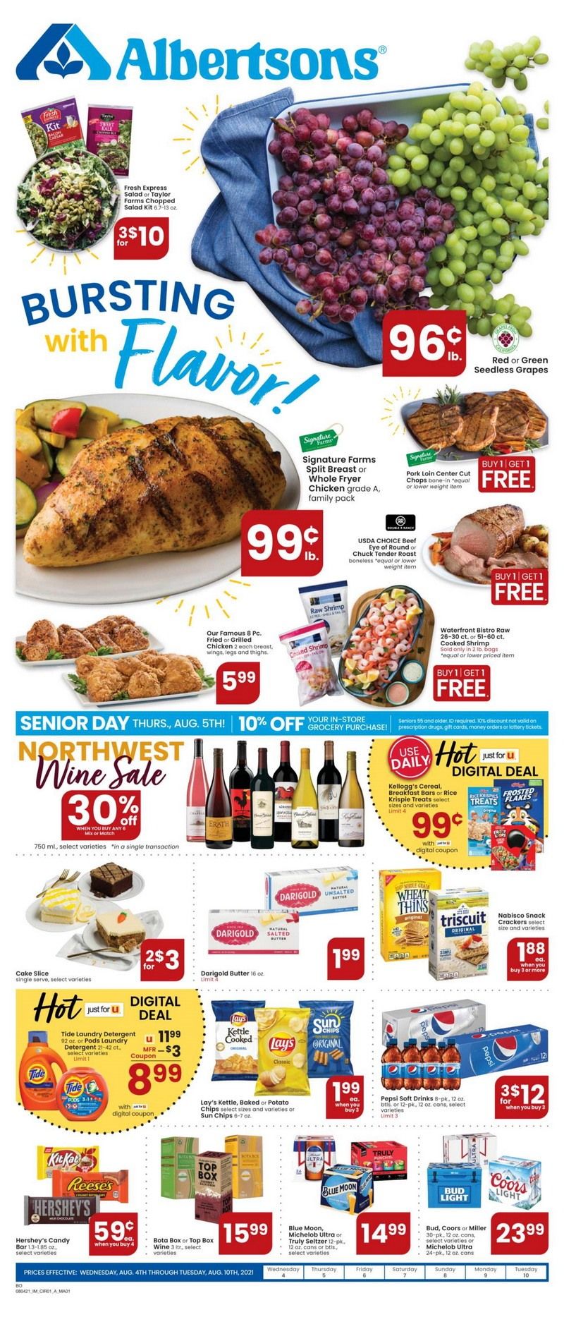 Albertsons Weekly Ad Aug 04 Aug 10, 2021