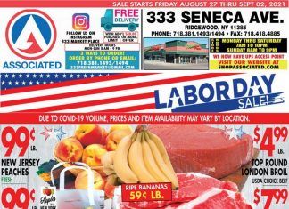 Associated Supermarkets Weekly Ad Aug 27 – Sep 02, 2021