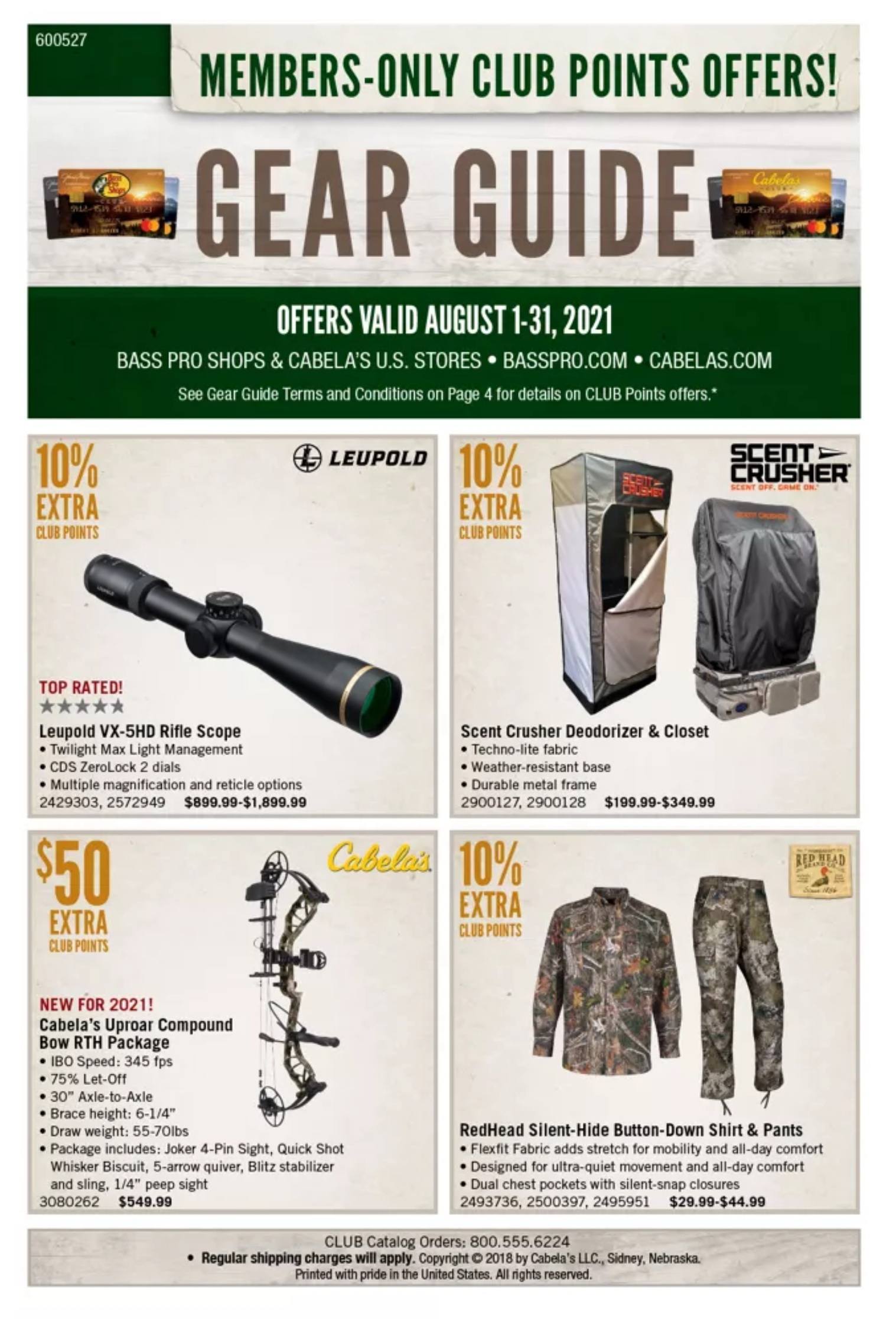 Bass Pro Shops Gear Guide Sale Aug 01 – Aug 31, 2021