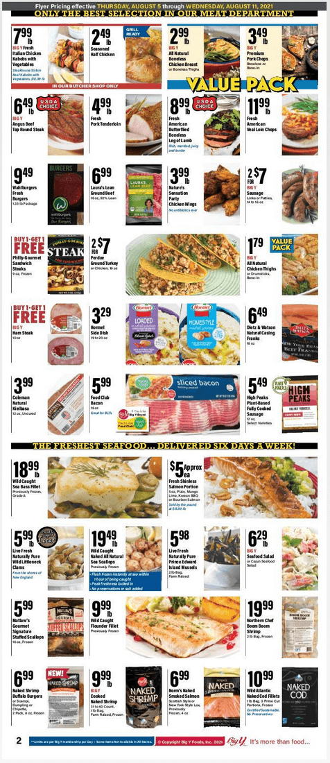 Big Y Weekly Ad Aug 05 – Aug 11, 2021