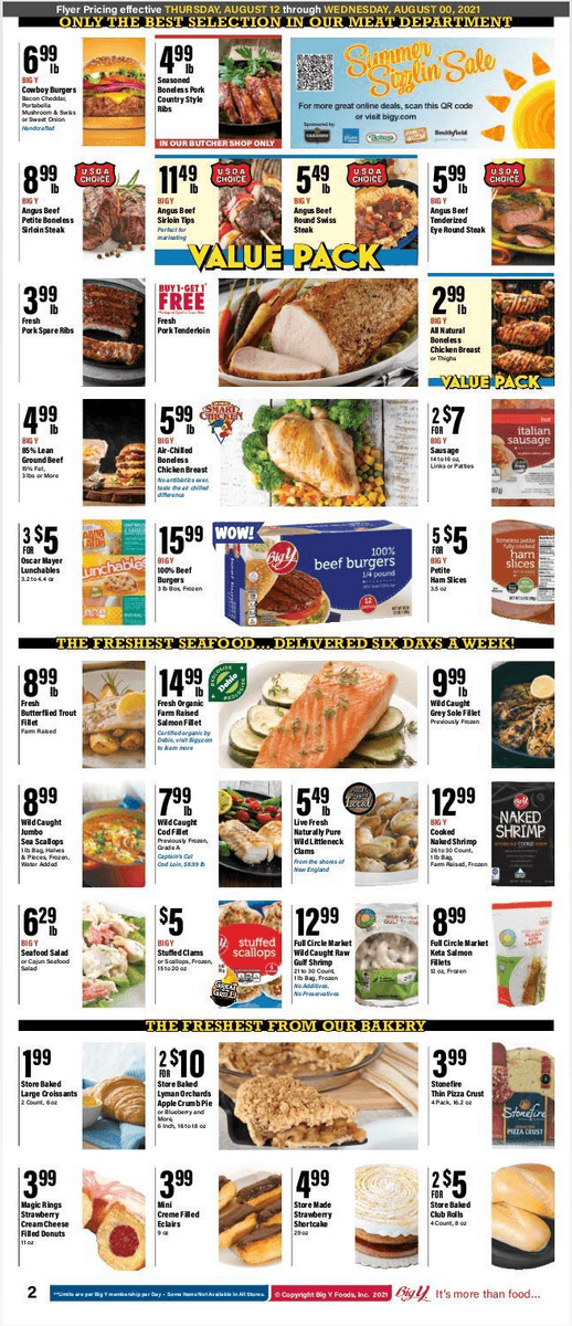 Big Y Weekly Ad Aug 12 Aug 18, 2021